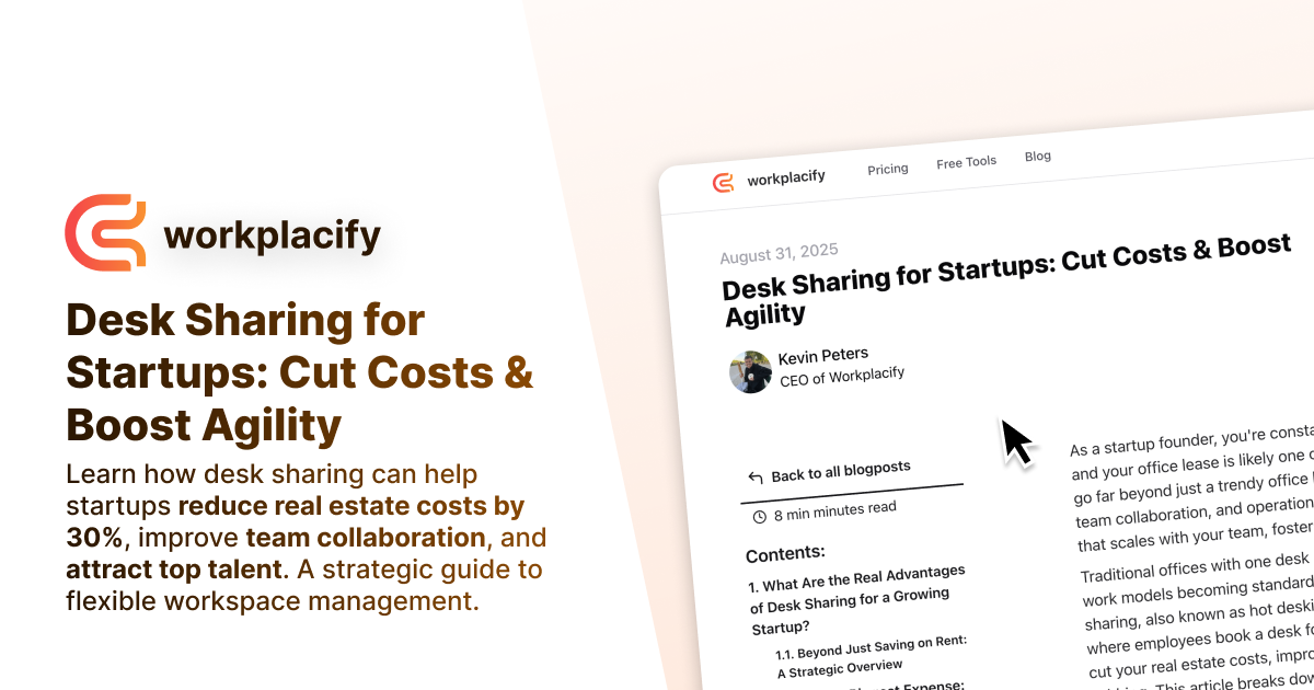 Desk Sharing for Startups: Cut Costs & Boost Agility