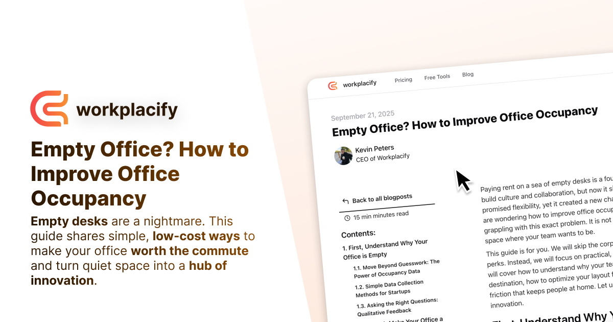 Empty Office? How to Improve Office Occupancy